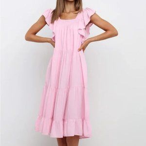 Petal & Pup Pink Midi Dress